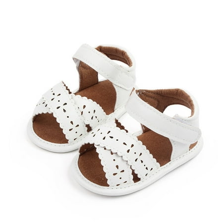 

YOLAI Summer Girls Sandals Baby Cute Flowers Walking Flat Shoes Non Slip