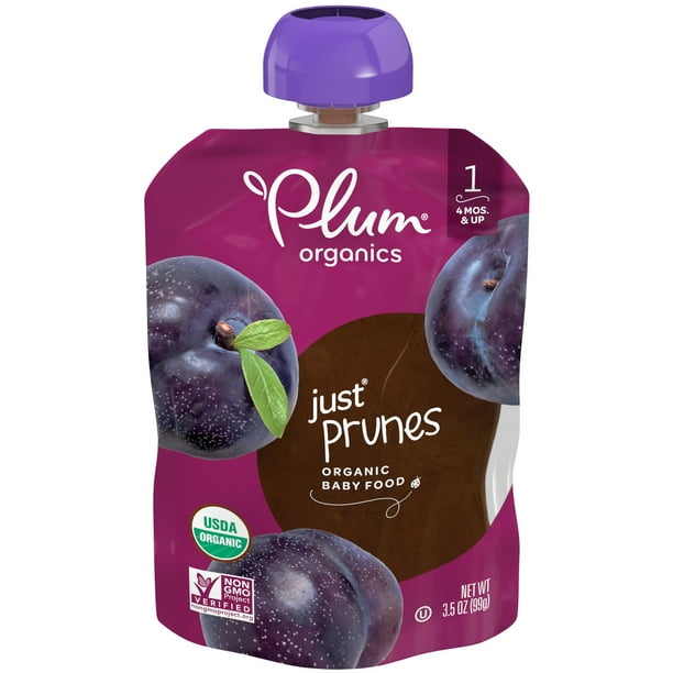 Plum Organics Stage 1 Organic Baby Food, Prune Puree, 3.5 ...