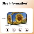 thumbnail image 5 of Sikiie Sky Golden Sunflower Field A Toaster Covers 2 Slice Dustproof Toaster Cover Bread Machine Cover, Dustproof Cover - 11.4" x 7.5" x 7.9", 5 of 7