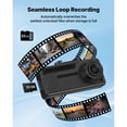thumbnail image 3 of KFFKFF Dual Dash Cam with 4K Front and 1080P Rear, 32 GB Card Included, Built-in GPS, G-Sensor, 129° Front & 125° Rear View, 3.18" Screen, Loop Recording, and Parking Mode, 3 of 9