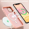 thumbnail image 5 of BENTOBEN Case for iPhone 11 6.1" Slim Translucent Matte Magnetic Shockproof Protective Cover, Pink, 5 of 9