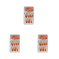 thumbnail image 3 of maskred 1 Set French Tip Press on Nails Gradient Extension Fingernails Tips Removable Fashion Wraps Full Cover DIY Manicure Kit Type 14 2g glue,24Pcs jelly 3Set, 3 of 6
