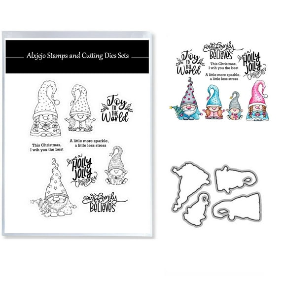Rxuiael Stamps and Cutting Dies Sets for 2025-2026 Stamps Dies Card Crafting for Card Making
