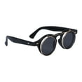 thumbnail image 1 of Lunettes de Soleil Gothiques Steampunk Rétro à Tige Ronde Rétro Noires, 1 of 5