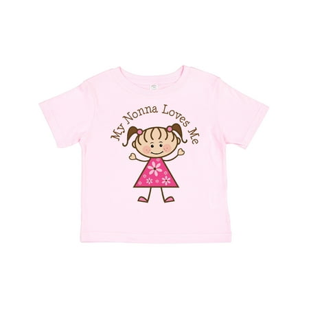 

Inktastic My Nonna Loves Me Gift Toddler Toddler Girl T-Shirt
