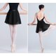 thumbnail image 4 of KAIYANG Vestido de entrenamiento de ballet de gasa para adultos (gris, S) S gris, 4 of 5