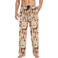 thumbnail image 4 of FREEAMG Racoons Family Pattern Men's Pajama Pants Sleepwear Lounge Pajama Bottoms, 4 of 7