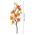 thumbnail image 2 of Relax love Artificial Maple Leaves Branches 4Pcs with Autumn Fake Berry Twig Stem Bouquet Faux Silk Maple Leaves Branch for Vase Home Halloween Christmas Thanksgiving Deco, 2 of 7