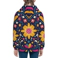 thumbnail image 6 of Picia Cinco De Mayo Floral for Boys Fashion Full-zip Hoodies & Sweatshirts with Kangaroo Pocket,Zip-up Hooded Sweatshirt for Kid, Moisture Wicking & Breathable-Medium, 6 of 6