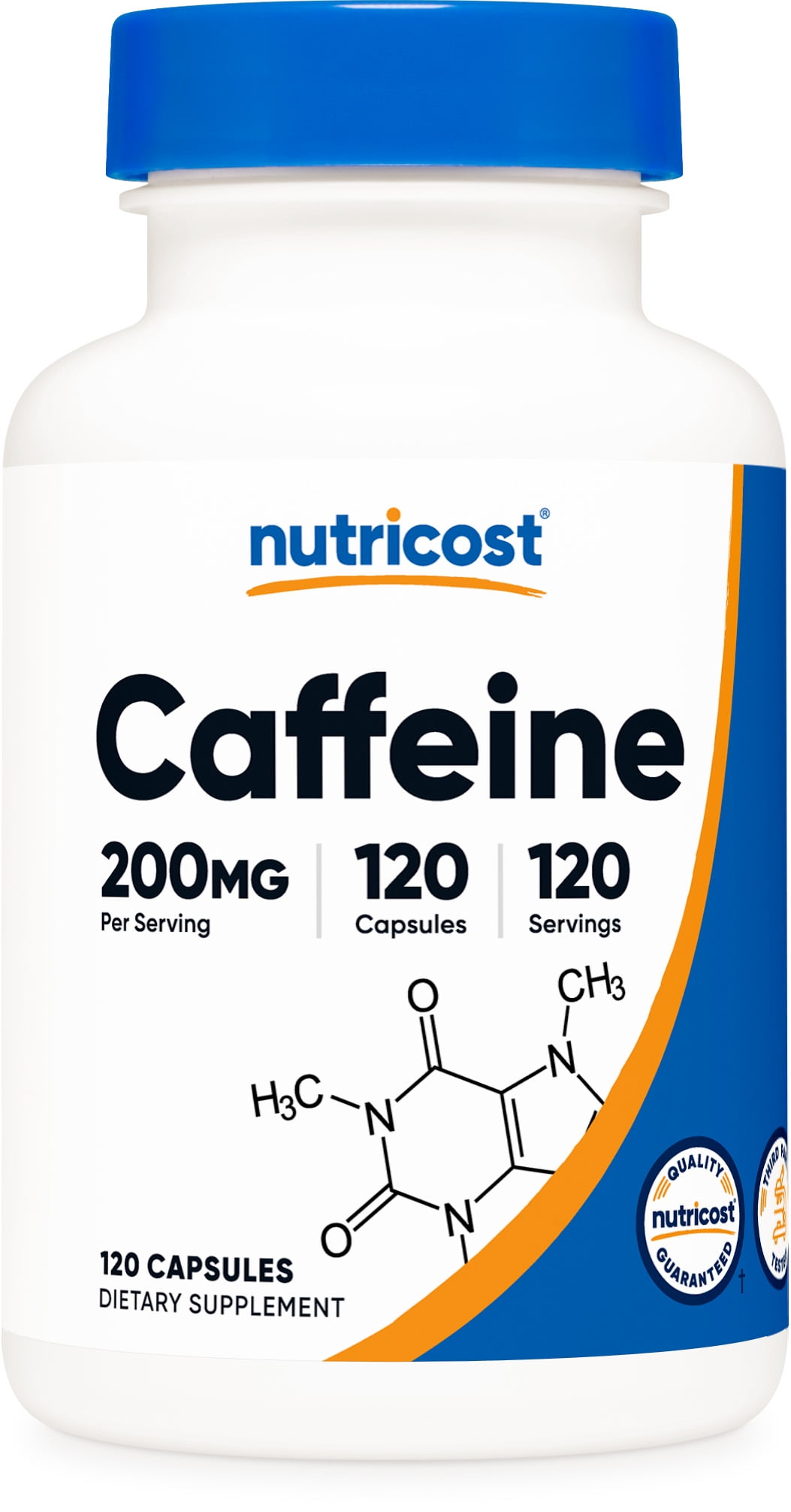 Nutricost Caffeine Supplement 200mg, 120 Capsules