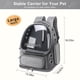 thumbnail image 5 of Mochila para gatos YUNLINLI, transpirable, gris burbuja, 9 kg, 5 of 6