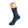thumbnail image 2 of Cotton Crew Socks for Women Indigo Blue 3 Pairs Size 9-11, 2 of 8