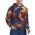 thumbnail image 2 of Salouo Cool Dolphin Pattern Men's Fall Hoodie Sweatshirt,Sport Hoodie with Pockets for Men Pullover Casual Hooded Sweatshirt-XX-Large, 2 of 7