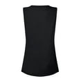 thumbnail image 4 of Topvent Women Summer Sleeveless Casual Solid Color O-Neck T-Shirt Tops Blouse, 4 of 5
