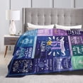 thumbnail image 4 of Wijzvio Happy 19th Birthday Throw Blanket Soft Fuzzy Fleece Blanket For Couch Bed Living Room Decoration 80"X60", 4 of 9