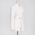 thumbnail image 2 of Cross Collar Long Sleeved Blazer (S, White), 2 of 10