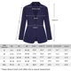thumbnail image 4 of Chaqueta blazer MINTLIMIT para mujer, con botones en la parte delantera y solapa con muescas, talla 2XL, 4 of 6