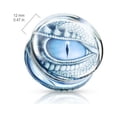 thumbnail image 2 of Ear plugs Blue Dragon Eye Print Encased Clear Acrylic Saddle Fit Plug, 2 of 4