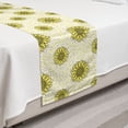 thumbnail image 2 of Yellow Polka Dot Bed Runner, Layout of Sunflower Silhouettes Leaves and Mini Spots, Decorative Accent Bedding Scarf for Hotels Homes and Guestrooms, Twin, Pastel Yellow Dark Grey, by Ambesonne, 2 of 2