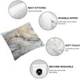 thumbnail image 4 of BANET  Decorative Pillow Covers, Granite Marble Abstract Texture Throw Pillow Cases Cushion Covers Home Decorative, Soft Short Plush Square Cushion Covers for Sofa Couch Bed. 20"x20" 20x20in, 4 of 5