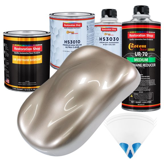 Mocha Frost Metallic Premium Quart URETHANE BASECOAT CLEARCOAT Auto Paint Kit