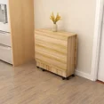 thumbnail image 3 of Mesa de comedor plegable para el hogar, mueble de almacenamiento móvil multifuncional, moderno y sencillo, extensible, para sala de estar y cocina, 3 of 4