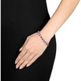 thumbnail image 4 of Everly Women's Created Sapphire Created Ruby Sterling Silver Tennis Bracelet, 4 of 6