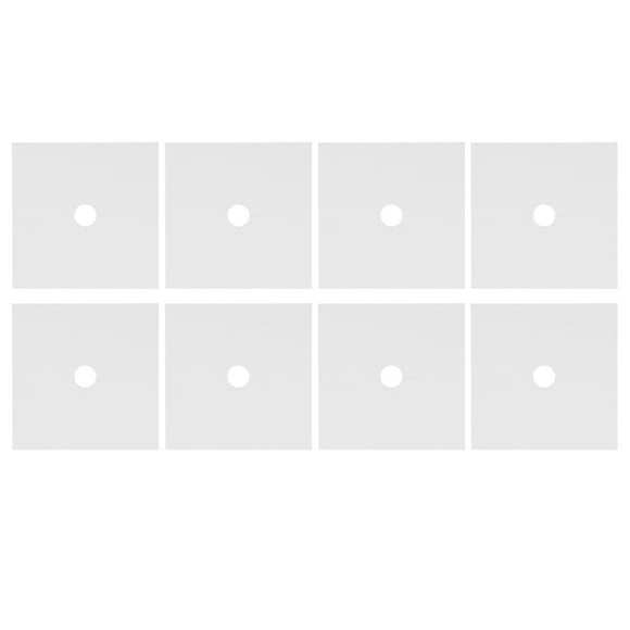 Almohadilla para estufa de Gas Nikou 8 piezas protector de estufa tapete de limpieza reutilizable color plateado