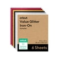 thumbnail image 1 of Vinilo de transferencia de calor Iron On Glitter HTV Cricut, 6 hojas, 1 of 1