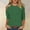 Green women cold shoulder tops a1, variant on thefmos Women's Fall Winter Round Neck 3/4 Sleeve Cold Shoulder Blouses Casual Basic Pullover Tops Loose Fit Shirts Trendy Fashion Clothes, Brown L