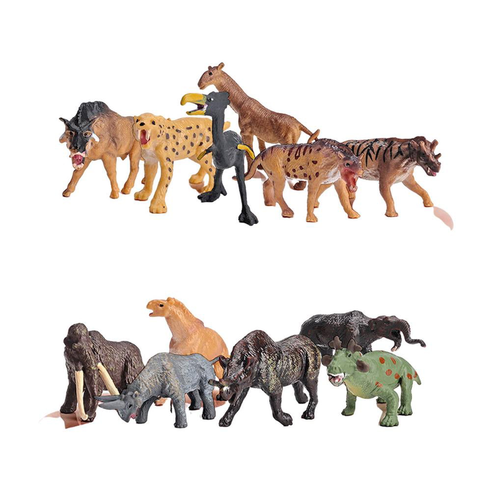 IMSHIE Animal Models for Kids Wild Zoo Animals Toys Realistic Jungle Animal  Figurines for Toddlers School Kids 12-Pcs methodical 