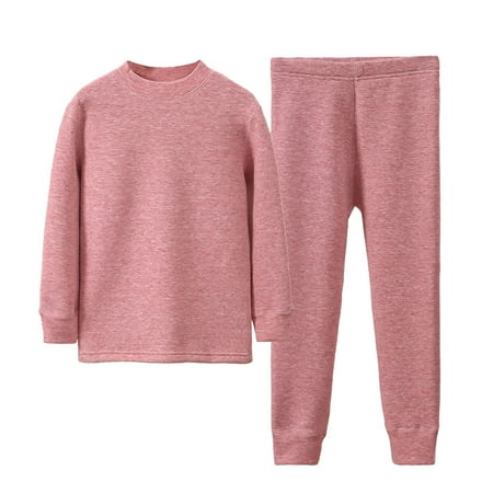 XXWXYD Children’s Thermal Underwear Set Winter Warm Base Layer Long Johns for Kids Thickened Cold Weather Thermal Underwear Set