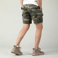 thumbnail image 6 of LYMAYTER S-2XL Men Camo Shorts Casual Loose Shorts with Multi-Pocket Summer Drawstring Cargo Shorts, 6 of 9