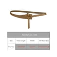 thumbnail image 4 of INSPIRE CHIC Wide Waist Belts for Women Solid Dress Belt No Buckle 1Pcs Brown, 4 of 5