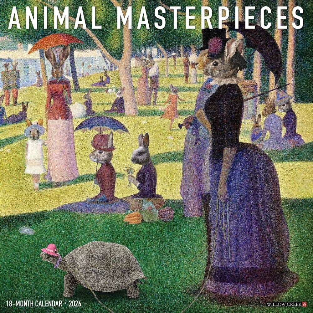 Willow Creek Press, Animal Masterpieces 2026 Wall Calendar