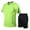 Green, variant on Men's 2-Piece Athletic Set: Quick-Dry T-Shirt + Mens Shorts for Gym, Running & Casual Red L