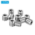 thumbnail image 3 of Uxcell Thread Adapters Sleeve Reducing Nut M10*1.5 Male to M6*1 Female Repairing Insert Nut Screw Reducer 10mm 10 Pcs, 3 of 6