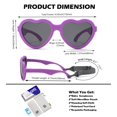 thumbnail image 3 of Gafas de Sol Polarizadas para Bebé NULOOQ Flexibles con Forma de Corazón 0-24 Meses, 3 of 5