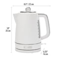 thumbnail image 2 of Open Box Haden Starbeck Electric Kettle w/Auto Shut Off & Light Indicator,White, 2 of 9