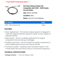 thumbnail image 2 of Fuel Door Release Repair Kit - Compatible with 2003 - 2005 Honda Accord Sedan 2004, 2 of 2