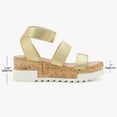 thumbnail image 3 of DREAM PAIRS Women's Open Toe Ankle Strap Casual Flatform Platform Sandals, 3 of 5