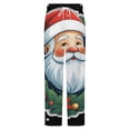 thumbnail image 5 of Santa Claus Wreath Ornament Winter Female Pants Flannel High Waist Women Pants Lady Warm Straight Leg Plush Trousers, 5 of 7