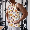 thumbnail image 5 of Fotbe cute bugs Pattern Men's Quick Dry Workout Tank Top Gym Muscle Tee Fitness Bodybuilding Sleeveless T Shirt Breathable Workout Shirt-3X-Large, 5 of 7