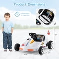 thumbnail image 3 of Costway Kart Électrique pour Enfants 12V 7AH Jouet de Course avec Télécommande Blanc, 3 of 10