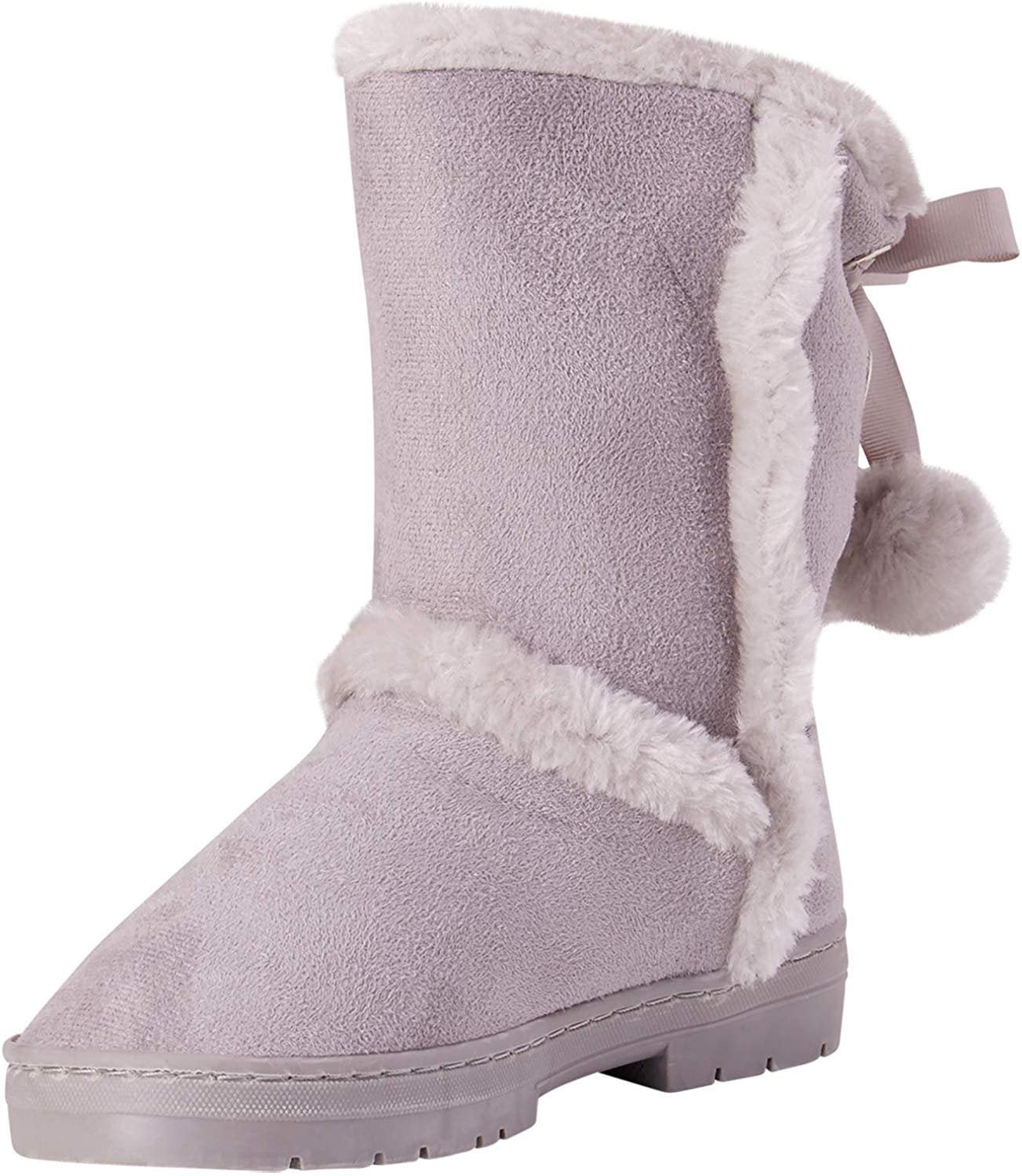 girls boots with pom poms