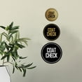 thumbnail image 3 of Signs ByLITA Circle Coat Check Sign (Brushed Gold) - Large, 3 of 6