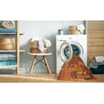 thumbnail image 2 of Ahgly Company Machine Washable Indoor Square Contemporary Lava Red Area Rugs, 6' Square, 2 of 7
