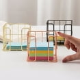 thumbnail image 4 of Memo Pad Holder Metal Mesh Note Storage Box Memo Pad Block Holder Desktop Notepads Holder Box for Office Desk 27x95x80mm, 4 of 16