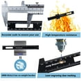thumbnail image 3 of Precision Pocket Woodworking Ruler 12 Inch Marking Measuring Ruler Professional Woodworking Tools Ruler Metal Construction Ruler Inch and Metric Ruler Slide Ruler Learning Ruler with Slide Stops, 3 of 9