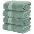 thumbnail image 4 of Modern Threads Spunloft Cotton Bath Towels, Eucalyptus (4 Count), 4 of 7